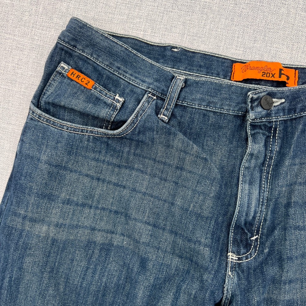 Wrangler 20X FR Bootcut Jeans Men 40x30 (fits 40x29) Blue Western Workwear - Picture 7 of 11